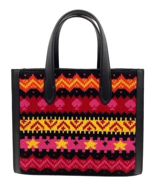 Kate Spade（ケイトスペード）Kate Spade (ケイトスペード) マンハッタン カーニバル フェアアイル スモール トート ブラックの古着・服飾アイテム