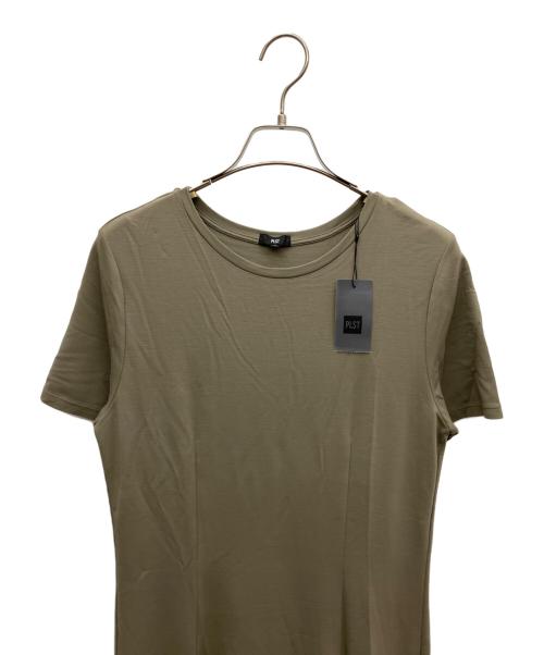 PLST（プラステ）PLST (プラステ) 半袖ワンピース カーキ サイズ:M 未使用品の古着・服飾アイテム