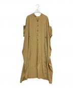 PLUS OTOHAプラス オトハ）の古着「ノースリーブワンピース」｜ベージュ