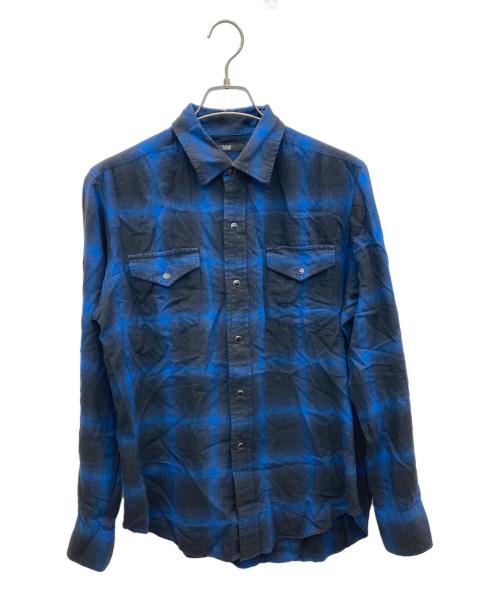 Rags McGREGOR（ラグスマックレガー）Rags McGREGOR (ラグスマックレガー) 長袖シャツ ブルー サイズ:Ｌの古着・服飾アイテム