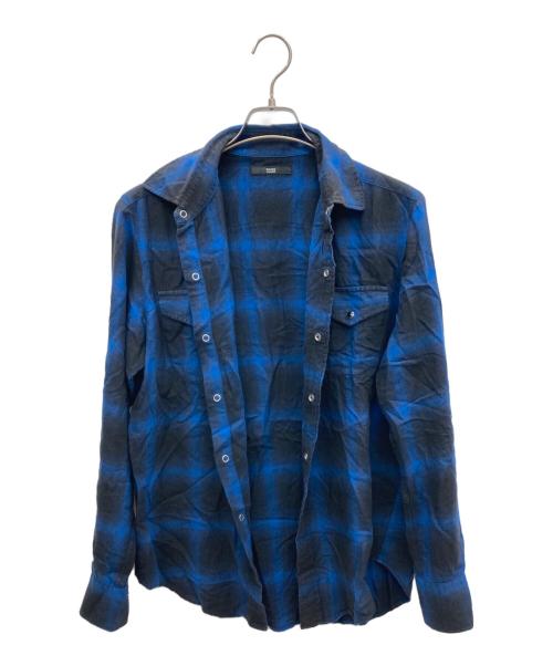 Rags McGREGOR（ラグスマックレガー）Rags McGREGOR (ラグスマックレガー) 長袖シャツ ブルー サイズ:Ｌの古着・服飾アイテム