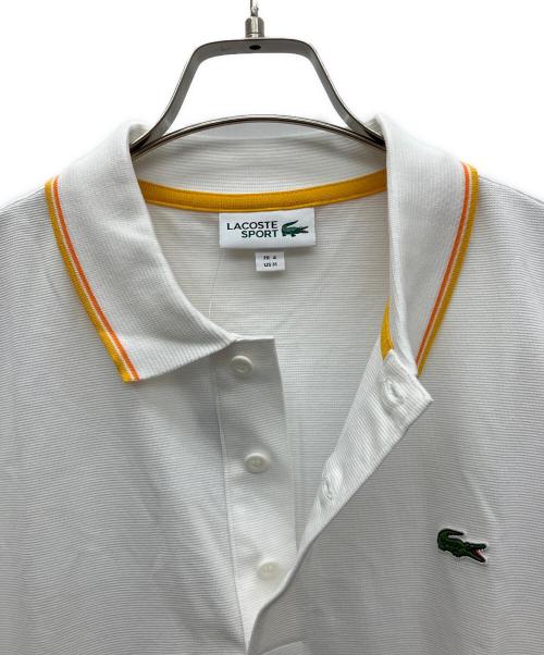 LACOSTE（ラコステ）LACOSTE (ラコステ) ポロシャツ ホワイト サイズ:US　M 未使用品の古着・服飾アイテム