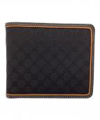 CELINEセリーヌ）の古着「マカダム 2つ折り財布」｜ブラック