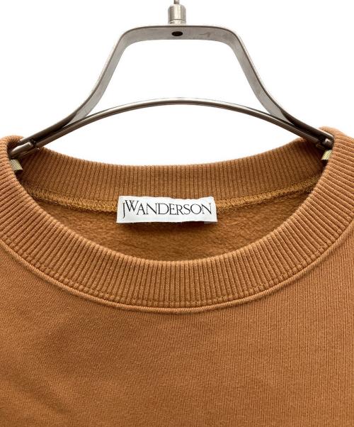 J.W.ANDERSON（ジェイダブリューアンダーソン）J.W.ANDERSON (ジェイダブリューアンダーソン) 裏起毛スウェット ブラウン サイズ:Sの古着・服飾アイテム