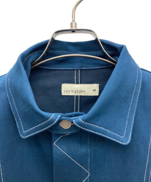 rdv o globe（ランデヴー オー グローブ）rdv o globe (ランデヴー オー グローブ) カバーオール ブルー サイズ:2 未使用品の古着・服飾アイテム