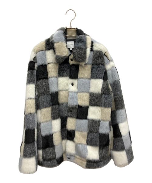 SASQUATCHfabrix.（サスクワッチファブリックス）SASQUATCHfabrix. (サスクワッチファブリックス) フェイクファージャケット マルチカラー サイズ:Mの古着・服飾アイテム