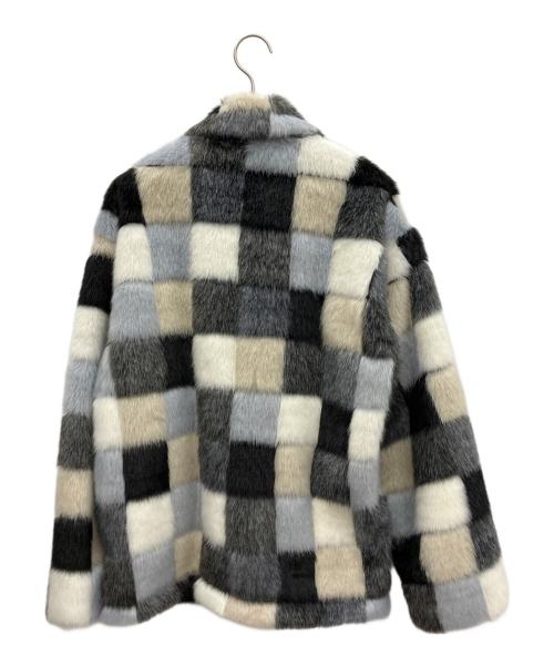 SASQUATCHfabrix.（サスクワッチファブリックス）SASQUATCHfabrix. (サスクワッチファブリックス) フェイクファージャケット マルチカラー サイズ:Mの古着・服飾アイテム