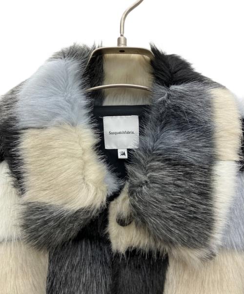 SASQUATCHfabrix.（サスクワッチファブリックス）SASQUATCHfabrix. (サスクワッチファブリックス) フェイクファージャケット マルチカラー サイズ:Mの古着・服飾アイテム