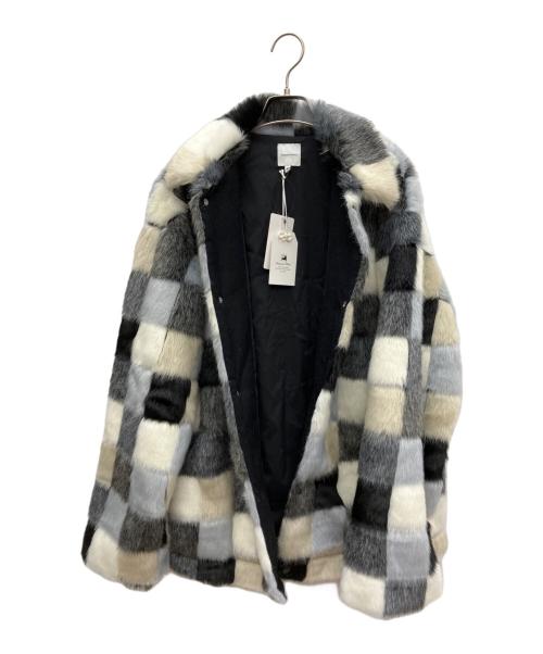 SASQUATCHfabrix.（サスクワッチファブリックス）SASQUATCHfabrix. (サスクワッチファブリックス) フェイクファージャケット マルチカラー サイズ:Ｌ 未使用品の古着・服飾アイテム