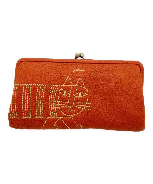 genten（ゲンテン）genten (ゲンテン) LISA LARSON (リサラーソン) がま口長財布 ブラウンの古着・服飾アイテム