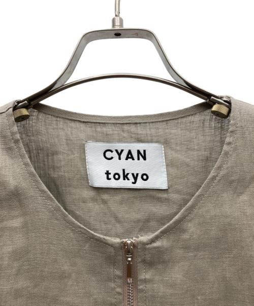 CYAN TOKYO（シアン トーキョー）CYAN TOKYO (シアン トーキョー) ブルゾン ブラウン サイズ:FREEの古着・服飾アイテム