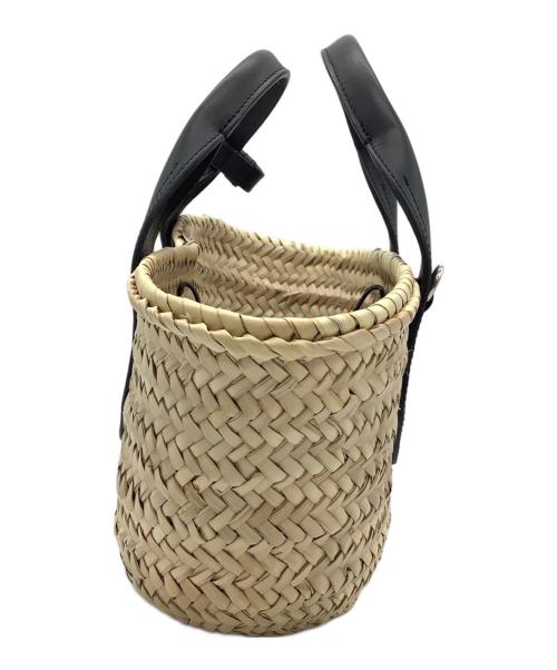 J&M DAVIDSON（ジェイ＆エム デヴィッドソン）J&M DAVIDSON (ジェイ＆エム デヴィッドソン) カゴバッグ ベージュ×ブラックの古着・服飾アイテム