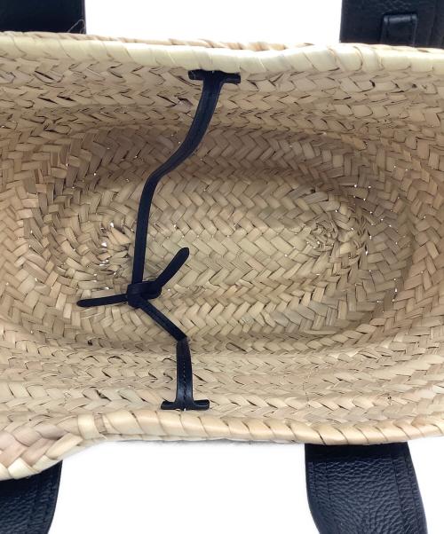 J&M DAVIDSON（ジェイ＆エム デヴィッドソン）J&M DAVIDSON (ジェイ＆エム デヴィッドソン) カゴバッグ ベージュ×ブラックの古着・服飾アイテム