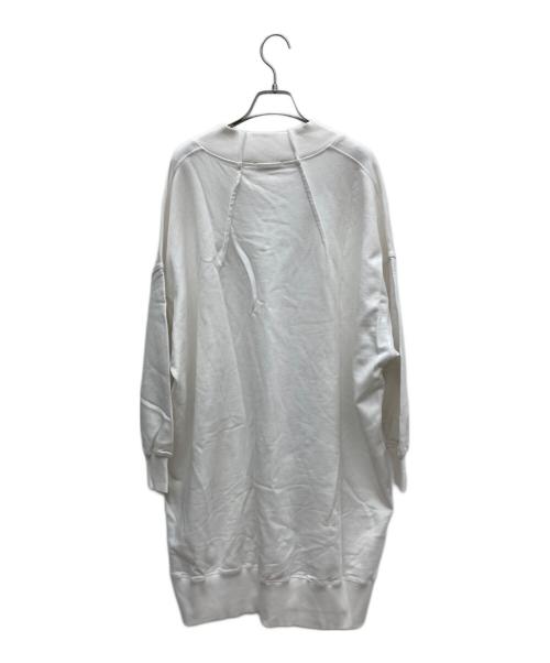 DIESEL（ディーゼル）DIESEL (ディーゼル) スウェットワンピース ホワイト サイズ:XSの古着・服飾アイテム