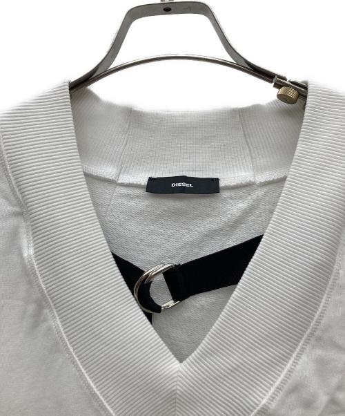 DIESEL（ディーゼル）DIESEL (ディーゼル) スウェットワンピース ホワイト サイズ:XSの古着・服飾アイテム