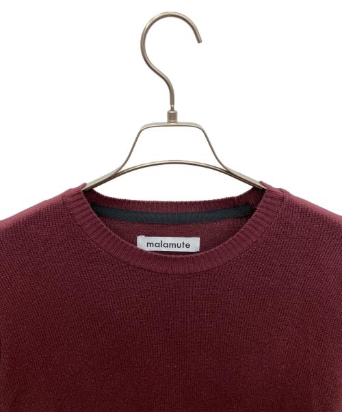 malamute（マラミュート）malamute (マラミュート) 長袖ワンピース ワインレッド×ブラック サイズ:SIZE Fの古着・服飾アイテム