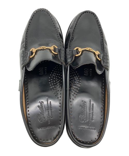 PARABOOT（パラブーツ）PARABOOT (パラブーツ) UNITED ARROWS (ユナイテッドアローズ) ミュールローファー ブラック サイズ:24.5cmの古着・服飾アイテム