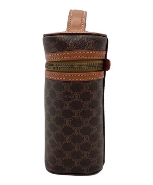 CELINE（セリーヌ）CELINE (セリーヌ) マカダム バニティバッグ ブラウンの古着・服飾アイテム