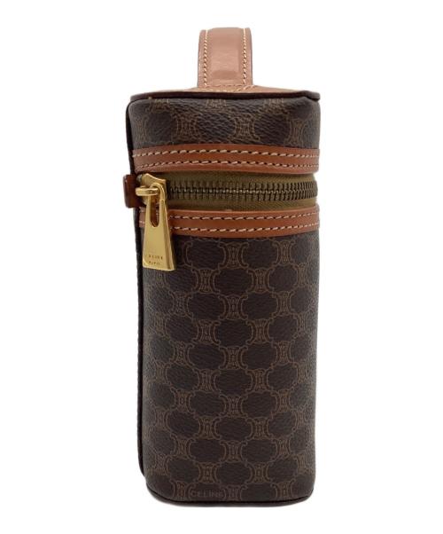 CELINE（セリーヌ）CELINE (セリーヌ) マカダム バニティバッグ ブラウンの古着・服飾アイテム