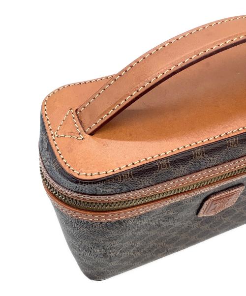 CELINE（セリーヌ）CELINE (セリーヌ) マカダム バニティバッグ ブラウンの古着・服飾アイテム