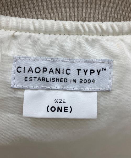 CIAOPANIC TYPY（チャオパニックティピー）CIAOPANIC TYPY (チャオパニックティピー) 2WAYボリュームスリーブMA-1 ホワイト サイズ:ONEの古着・服飾アイテム