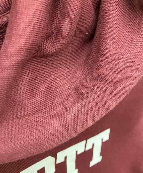 CarHartt（カーハート）CarHartt (カーハート) Hooded College Sweatshirt（フーデッド カレッジ スウェットシャツ ワインレッド サイズ:Mの古着・服飾アイテム