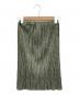 PLEATS PLEASE（プリーツプリーズ）の古着「プリーツスカート」｜グリーン