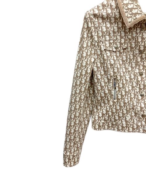 Christian Dior（クリスチャン ディオール）Christian Dior (クリスチャン ディオール) トロッタージャケット ホワイト×ベージュ サイズ:SIZE42の古着・服飾アイテム
