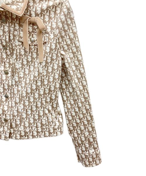 Christian Dior（クリスチャン ディオール）Christian Dior (クリスチャン ディオール) トロッタージャケット ホワイト×ベージュ サイズ:SIZE42の古着・服飾アイテム