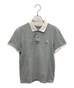 MONCLERモンクレール）の古着「ポロシャツ」｜グレー
