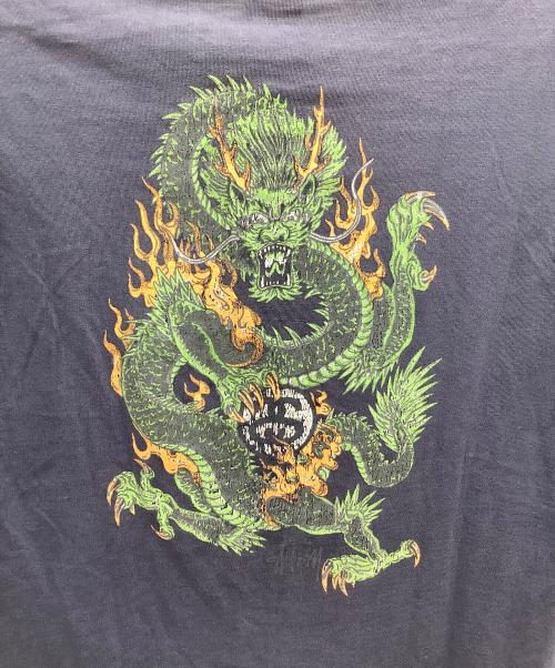 stussy（ステューシー）stussy (ステューシー) 90'sTシャツ ネイビー サイズ:Lの古着・服飾アイテム