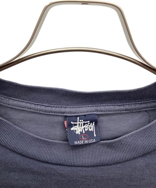 stussy（ステューシー）stussy (ステューシー) 90'sTシャツ ネイビー サイズ:Lの古着・服飾アイテム