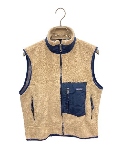 Patagonia（パタゴニア）Patagonia (パタゴニア) クラシックレトロXベスト アイボリー×ネイビー サイズ:Mの古着・服飾アイテム