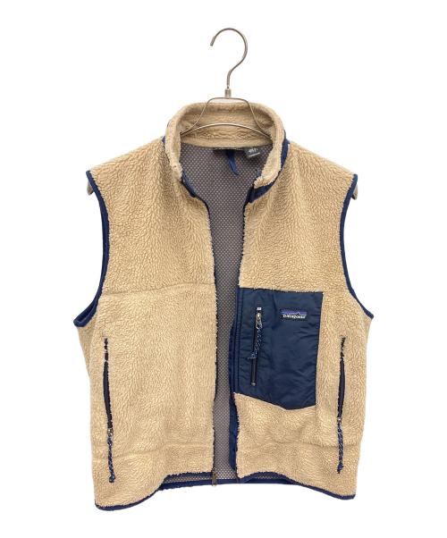 Patagonia（パタゴニア）Patagonia (パタゴニア) クラシックレトロXベスト アイボリー×ネイビー サイズ:Mの古着・服飾アイテム