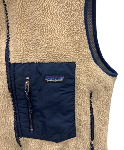 Patagonia（パタゴニア）Patagonia (パタゴニア) クラシックレトロXベスト アイボリー×ネイビー サイズ:Mの古着・服飾アイテム