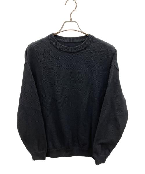 crepuscule（クレプスキュール）crepuscule (クレプスキュール) 鹿の子クルーネックスウェット ブラック サイズ:SIZE 1の古着・服飾アイテム