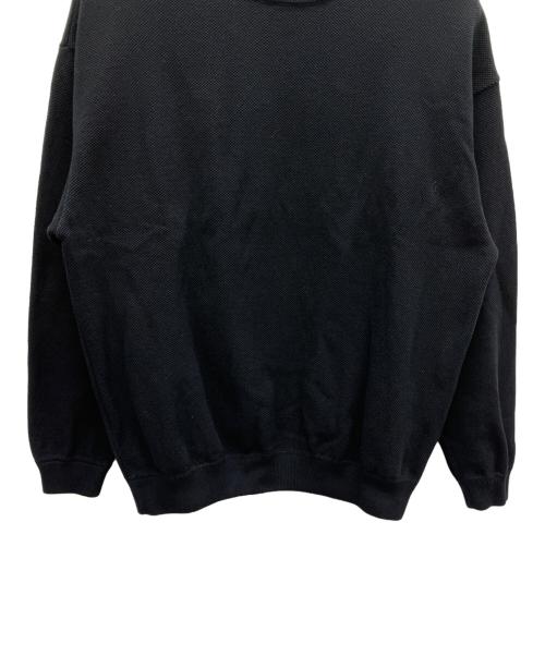 crepuscule（クレプスキュール）crepuscule (クレプスキュール) 鹿の子クルーネックスウェット ブラック サイズ:SIZE 1の古着・服飾アイテム