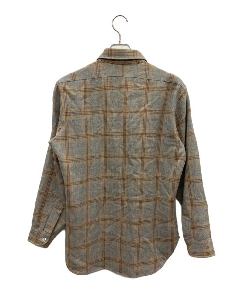 PENDLETON（ペンドルトン）PENDLETON (ペンドルトン) 長袖シャツ ブラウン×グレー サイズ:Mの古着・服飾アイテム