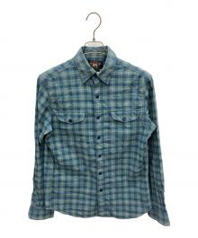 RRL（ダブルアールエル）の古着「長袖シャツ」｜グリーン