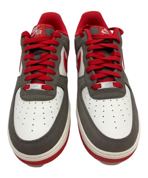 NIKE（ナイキ）NIKE (ナイキ) AIR FORCE1 LOW グレー×レッド サイズ:26.5cm 未使用品の古着・服飾アイテム