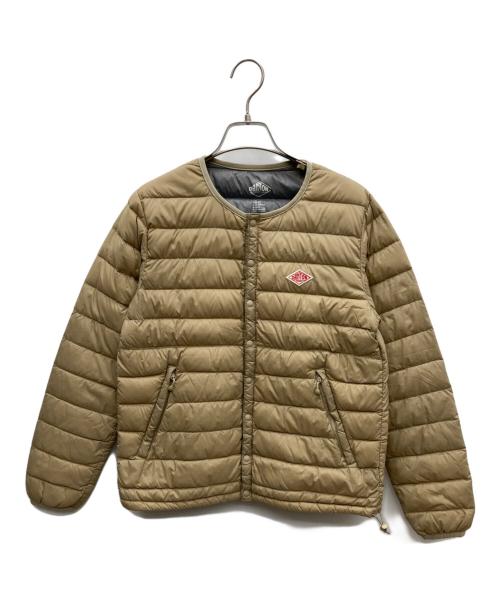 DANTON（ダントン）DANTON (ダントン) クルーネックインナーダウンジャケット ベージュ サイズ:36の古着・服飾アイテム