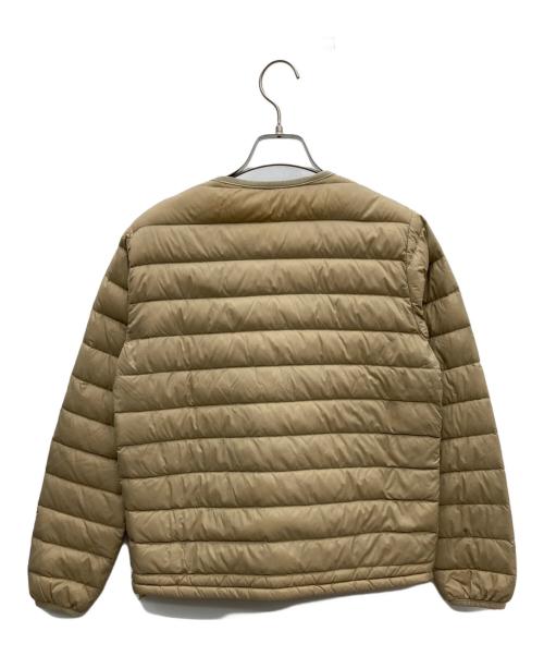 DANTON（ダントン）DANTON (ダントン) クルーネックインナーダウンジャケット ベージュ サイズ:36の古着・服飾アイテム