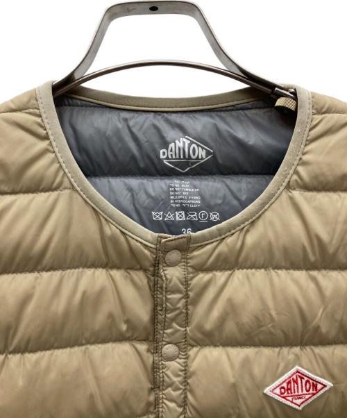 DANTON（ダントン）DANTON (ダントン) クルーネックインナーダウンジャケット ベージュ サイズ:36の古着・服飾アイテム
