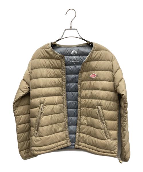 DANTON（ダントン）DANTON (ダントン) クルーネックインナーダウンジャケット ベージュ サイズ:36の古着・服飾アイテム