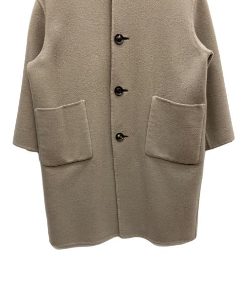 LE GLAZIK（ル グラジック）LE GLAZIK (ル グラジック) ウールリバーリバーシブルコート ブラウン サイズ:36の古着・服飾アイテム