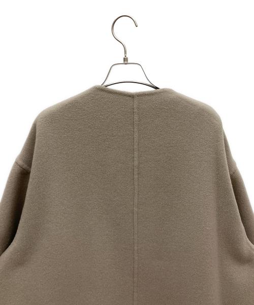 LE GLAZIK（ル グラジック）LE GLAZIK (ル グラジック) ウールリバーリバーシブルコート ブラウン サイズ:36の古着・服飾アイテム