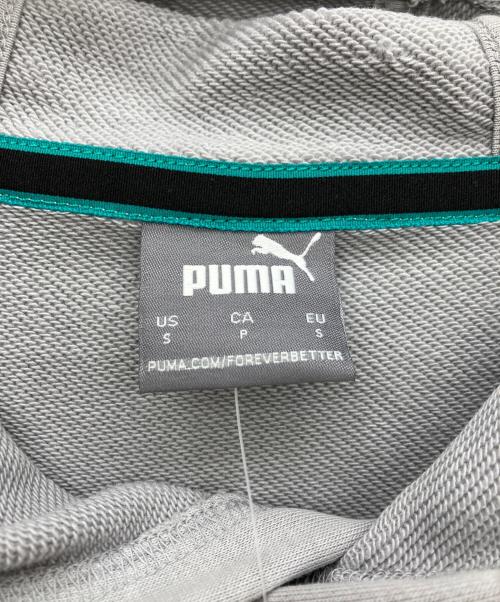 PUMA（プーマ）PUMA (プーマ) Mercedes Benz (メルセデスベンツ) プルオーバーパーカー グレー サイズ:US　S 未使用品の古着・服飾アイテム