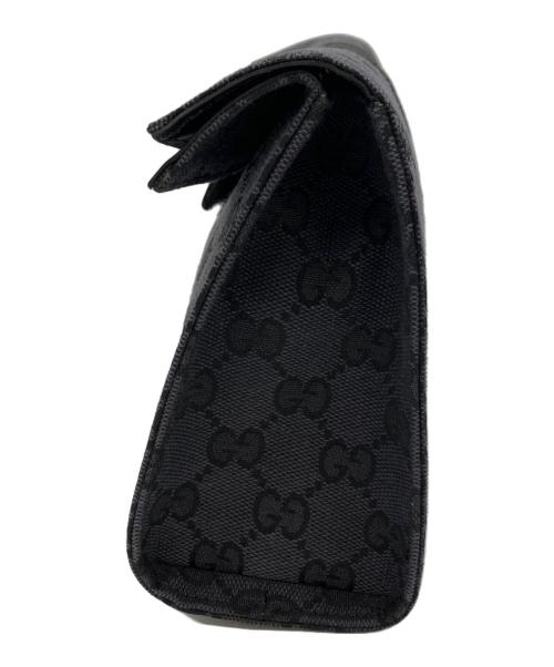GUCCI（グッチ）GUCCI (グッチ) GGキャンバスポーチ ブラックの古着・服飾アイテム