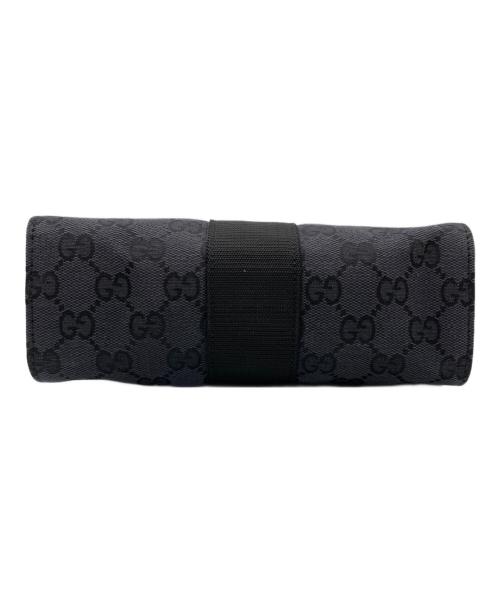 GUCCI（グッチ）GUCCI (グッチ) GGキャンバスポーチ ブラックの古着・服飾アイテム