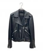 ALL SAINTSオールセインツ）の古着「レザーバイカージャケット」｜ブラック